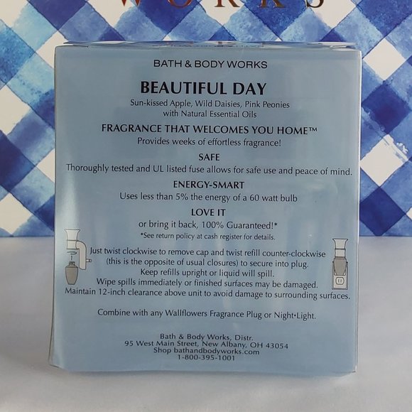 BATH & BODY WORKS WALLFLOWERS REFILL 'BEAUTIFUL DAY' 2-PIECE SET - Picture 9 of 16